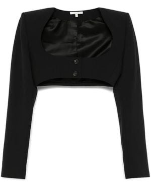 Nensi Dojaka Cropped Jacket - Black