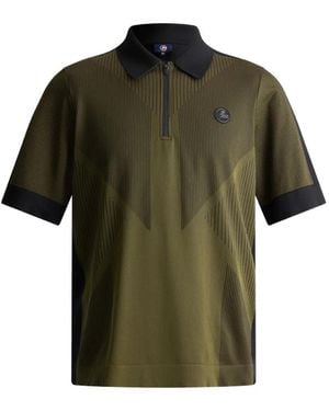 Fusalp Zip-Neck Short-Sleeve Polo Shirt - Green