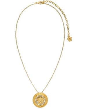 Versace Collana La Medusa Con Cristalli - Metallizzato