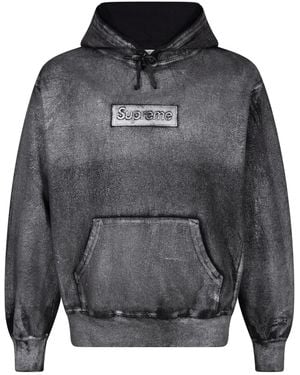 Supreme X Mm6 Maison Margiela Hoodie Mit Logo - Grau