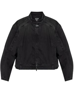 Vetements Chaqueta Vaquera Con Cremallera - Negro