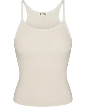 ÉTERNE Ribbed tank top - Natur