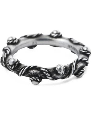 Ann Demeulemeester Mardon Beaded Rope-Effect Ring - Metallic