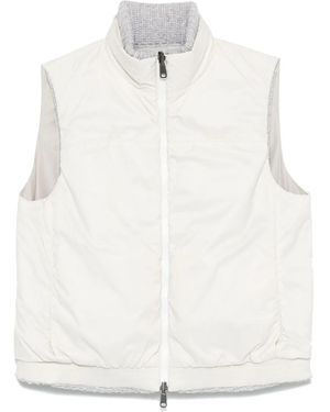 Brunello Cucinelli Reversible Gilet - White