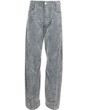 Trussardi Gerade Jeans Mit Bleach-Effekt - Grau