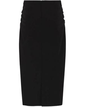 Max Mara Draped Pencil Midi Skirt - Black