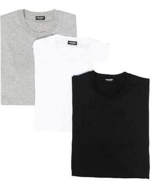 DSquared² Logo T-Shirt (Set Of Three) - White