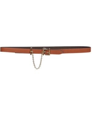 Fendi Ff Buckle Reversible Belt - White