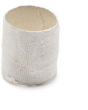 Detaj Wide-Band Sterling Ring - White