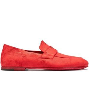 Officine Creative レザーローファー - レッド