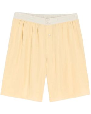 Lemaire Button-Front Shorts - Natural