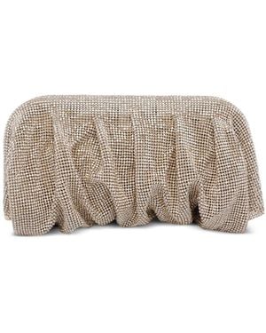 Benedetta Bruzziches Venus La Grande Rhinestone-Embellished Clutch Bag - Grey