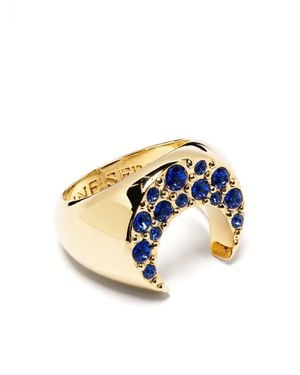 Marine Serre Moon Ring - Blue