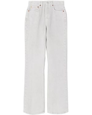 RE/DONE 70S Bootcut High-Rise Bootcut Jeans - White