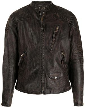 RRL Watts Biker Jacket - Black