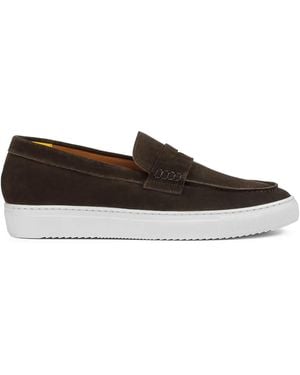 Doucal's Suede Loafers - Brown