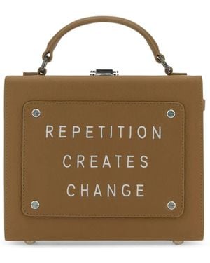 meli melo Logo-Print Tote Bag - Brown