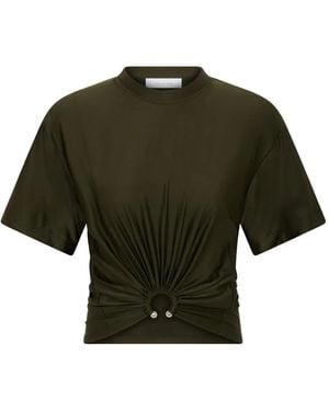 Rabanne Cropped T-Shirt - Green