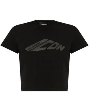 DSquared² Logo-Print T-Shirt - Black