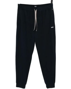 BOSS Logo-Printed Track Pants - Blue