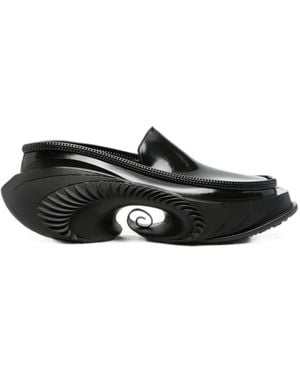 ALIVEFORM Spiralis Platform Loafers - Black