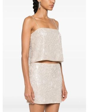 ROTATE BIRGER CHRISTENSEN Sequin-Embellished Blouse - White