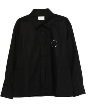 Craig Green Circle-Embroidery Shirt - Black