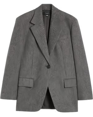 Weekend by Maxmara ヘリンボーン シングルジャケット - グレー
