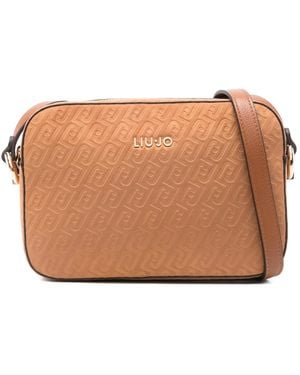 Liu Jo Sac À Bandoulière À Logo En Relief - Brown