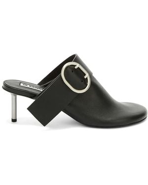 Jil Sander バックルミュール - ブラック