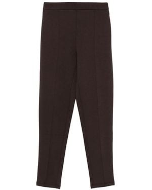 Twinset Front-Crease Straight Trousers - Black