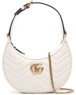 Gucci GGマーモント ショルダーバッグ ミニ - ホワイト