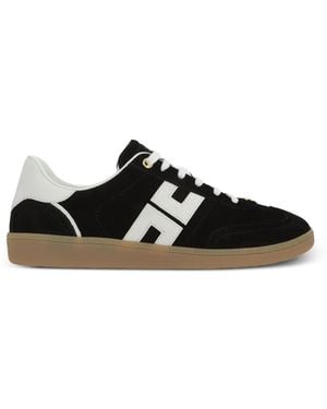 Elisabetta Franchi Suede Logo Trainers - Black