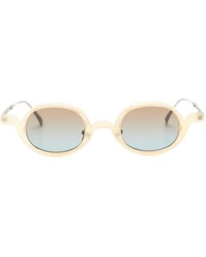 Rigards Round-Frame Sunglasses - White