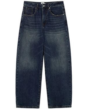 B+ AB Vaqueros anchos con efecto degradado - Azul