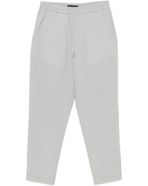 Low Brand Elasticated-Waistband Pants - White
