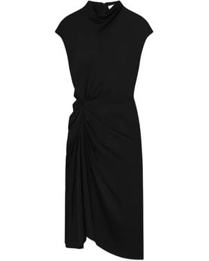A.L.C. Robe Mi-Longue Alma À Ourlet Asymétrique Et Détail Noué - Black