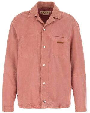 Marni Suede Shirt - Pink