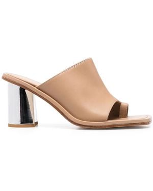 SCAROSSO Gwen Leather Mules - Multicolour