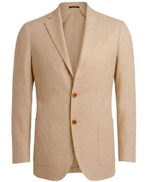 Sartorio Napoli Prince Of Wales Check Blazer - Natural