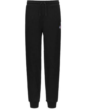 K-Way Ines Jogginghose mit Logo-Patch - Schwarz
