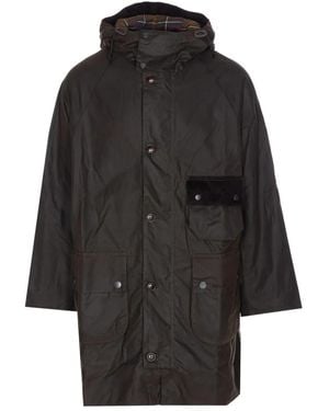 Barbour フーデッドコート - ブラック