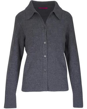 The Elder Statesman Buttoned Cardigan - Blue