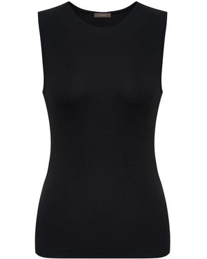 12 STOREEZ Round-Neck Tank Top - Black