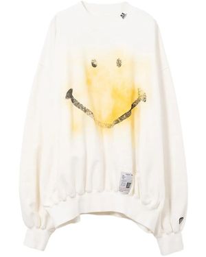 Maison Mihara Yasuhiro プリント スウェットシャツ - ホワイト