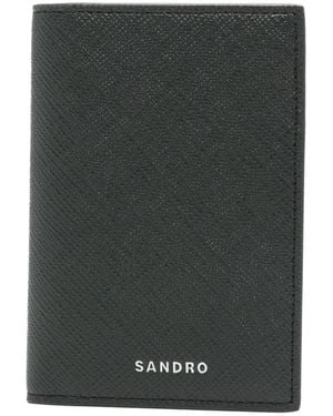 Sandro Logo-Print Cardholder - Green