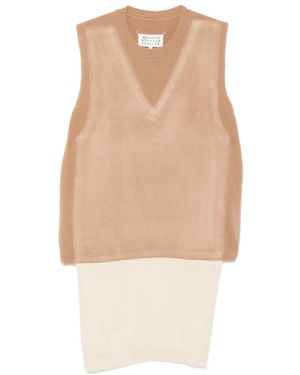 MM6 by Maison Margiela Trompe L'Oeil Layered Jumper - White