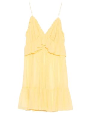 Raquel Diniz Ruffled Detail Dress - Yellow