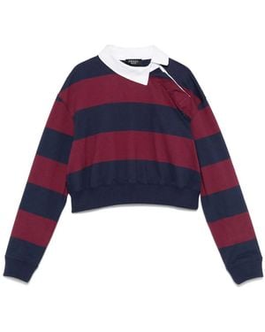 A.W.A.K.E. MODE Polo a rayas - Azul