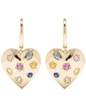 Roxanne First 14Kt Kaleidoscope Sapphire Earrings - Metallic